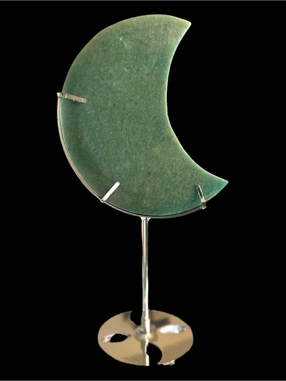Amazonite Crystal 5.49" XL Moon w/Stand